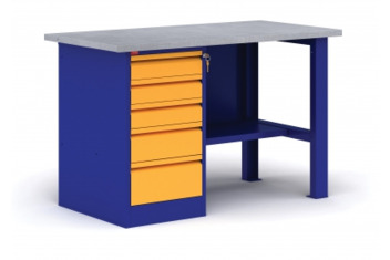 ВП-3 Металлический верстак однотумбовый с драйвером Paks