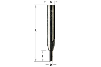 Фрезы пазовые монолитные твердосплавные Z2+1 серия 174