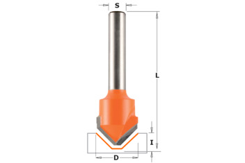 Фрезы пазовые V-образные для Alucobond
