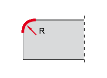 Радиус фаски R2, R3, R4 и R5