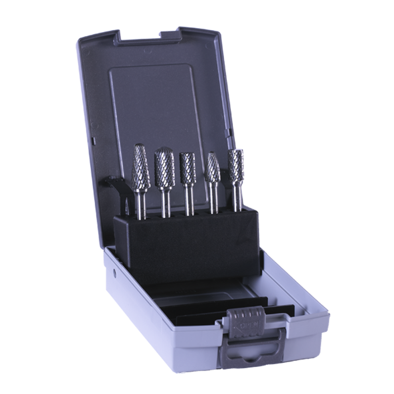 Набор из 5 борфрез из Tungsten Carbide K30. Захват  Ø 6 mm EUROBOOR RBS.105